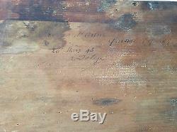 Quissac Gard 1898 Provence Signed A Delage Oil View Of Arbus France