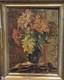 Raoul David Bouquet Of Flowers. Oil Painting On Wood Panel