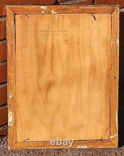 RENÉ GILLES. Church of Grenade, Haute-Garonne Oil painting on wooden panel