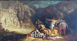 ROMANTIC/ORIENTALIST PAINTING 19th CENTURY - SHOOTING TRAINING - ADRIEN GUIGNET