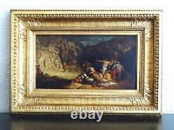 ROMANTIC/ORIENTALIST PAINTING 19th CENTURY - SHOOTING TRAINING - ADRIEN GUIGNET
