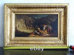 ROMANTIC/ORIENTALIST PAINTING 19th CENTURY - SHOOTING TRAINING - ADRIEN GUIGNET