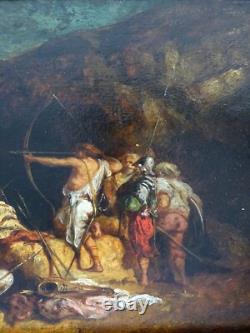 ROMANTIC / ORIENTALIST PAINTING 19th - SHOOTING TRAINING - ADRIEN GUIGNET
