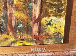 R. H. LAROSA. 1966. Coastal Scene. Oil painting on wood panel signed