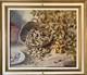 Rare Old Painting Oil Still Life With Peanuts