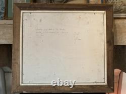Rare Old Painting Oil Still Life with Peanuts