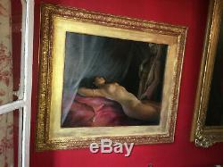 Rare Orientalist Painting Of The Nineteenth Oil On Canvas With Its Gilt Wood Frame