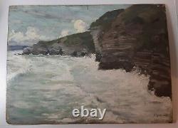 Rare Painting Basque Country Charles Ogier 1856 1897 Saint-jean-de-luz XIX È Arrested