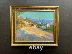 Rare Painting Signed Provence Painting Landscape Fauve Chocarne Moreau At The Beginning Of Xxème