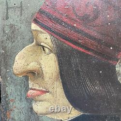 Rare Paintings Series Of Grotesque Portraits Germany 19th Oil On Panel