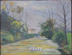 Raymond Lheureux (1890-1965) (02) Oil On Wood Lérouville (landscape)