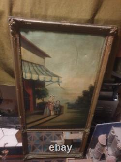 Regency Period Trumeau, 19th Century, Oil Painting on Wood
