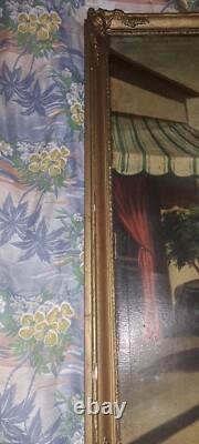 Regency Period Trumeau, 19th Century, Oil Painting on Wood