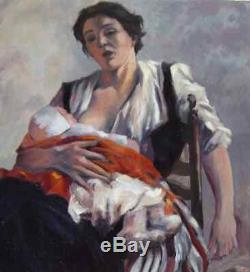 Remarkable & Big Picture 1950 Charming Scene From A Mother Breastfeeding Babies