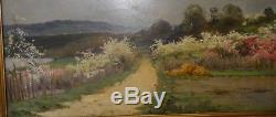 René Fath Painting Landscape Painting In Spring Barbizon Impressionism 1900's