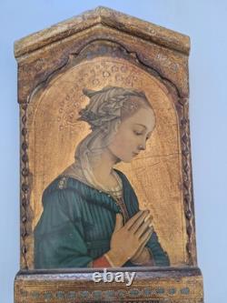 Reproduction Oil Painting on Wood Icon Madonna by Lippi Religious Painting