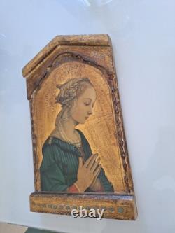 Reproduction Oil Painting on Wood Icon Madonna by Lippi Religious Painting