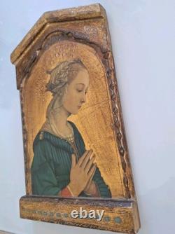 Reproduction Oil Painting on Wood Icon Madonna by Lippi Religious Painting