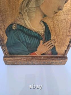 Reproduction Oil Painting on Wood Icon Madonna by Lippi Religious Painting
