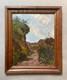 Road, Oil On Panel, Signature To Identify, Antique Painting, Artwork