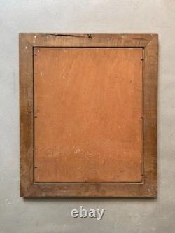 Road, oil on panel, signature to identify, antique painting, artwork