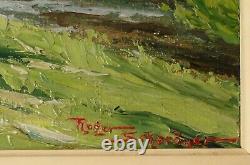 Roger Schardner 1898 -1981 Bois De Boulogne Oil On Canvas Frame
