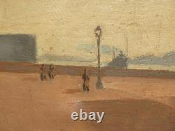 Roland CHAVENON (1895-1969) Oil Painting Landscape, Port of Toulon, Var, Marine, 1940
