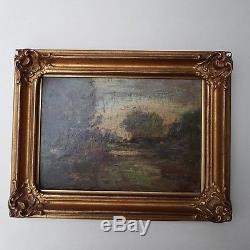 Rouen Oil On Wood Framed Xixth Unsigned Oil Unsigned Coignard