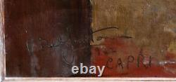 S. BELFANTON 20th- GREAT & BEAUTIFUL IMPRESSIONIST PAINTING- RARE VIEW OF CAPRI 1931