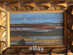 Sailboats, 1928. Painting By Eugène Bernhardt (1898-1984) Pupil Of Cormon