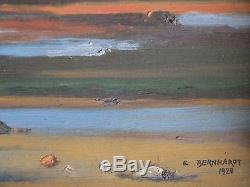 Sailboats, 1928. Painting By Eugène Bernhardt (1898-1984) Pupil Of Cormon