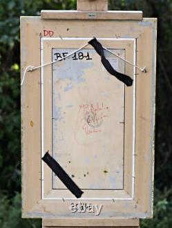 Salvatore Rodriguez (1957 -) Nude Woman Oil on Wood, Signed, with Frame