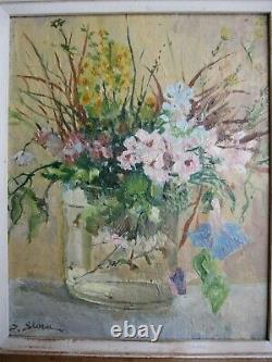 Serge Sedrac 1878/1974 Spring Floral Bouquet Belle Hsb 28 X 23 CM