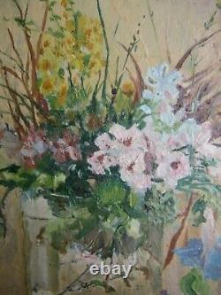 Serge Sedrac 1878/1974 Spring Floral Bouquet Belle Hsb 28 X 23 CM