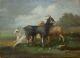 Sheep Sheep 19th Century Painting On Wood Signed Guillaume