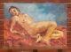 Signed Painting. Nude Woman. Oil On Wood Panel