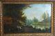 Signed Painting By Bousquet Animated Landscape Oil Painting On Wood Panel. 1897