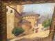 "signed Painting By Georges Durand Church Of Saint-savin Oil On Panel"