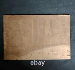 Small Oil on Wood of Parisian Animated Life Early 20th Century Signed R Lamoré