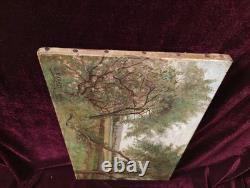 Small Old Painting Oil on Canvas French School of Barbizon Countryside 19th Century