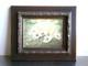 Small Painting 1f Oil On Panel 1896 Decor Flowers Old Gilded Frame