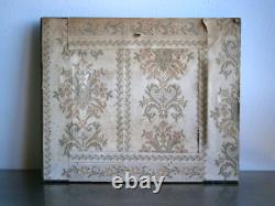 Small Painting 1F Oil on Panel 1896 Decor Flowers Old Gilded Frame
