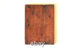 Small ancient icon. Miniature on wood. 19th century. Saint Sophia. Russia.