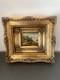 Small Antique 19th-century Painting, Oil On Wood Panel, Signed