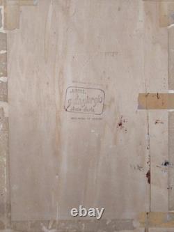 Snow Falls Winter Landscape Old Italian Urban Landscape Oil Painting