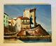 Soft Cape Beach Of La Ponche Saint Tropez Title Oil On Wood From 1950 Signed