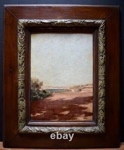 South Marine Landscape Village To Identify XIX XX Orientalist Impressionist