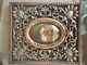 Square Flowers Flemish Oil Painting On Wood With Baroque Gold Classic Frame