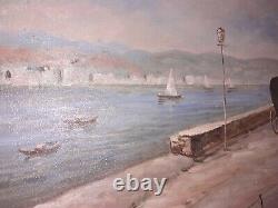 Square Landscape Hand Paint Oil On Single Canvas 50x70 Included Frame Wood