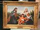 Square Oil Painting On Canvas The Holy Family Wooden Frame 90 X 71